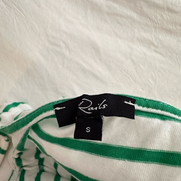 Rails green and white striped midi dress - Picture 3 of 3